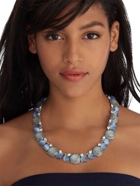 WHBM Light Blue Statement Necklace
